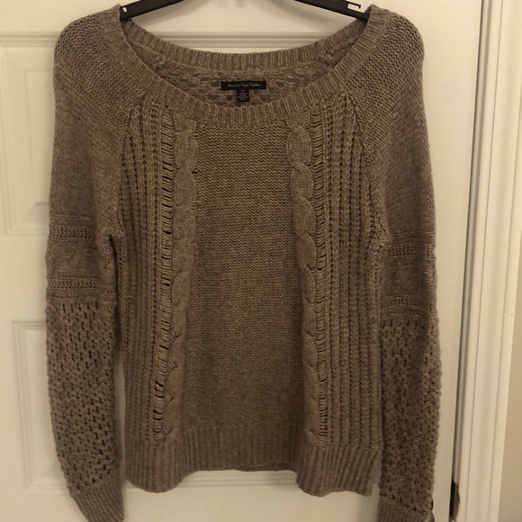 American Eagle brown woven sweater - Picture 5 of 5